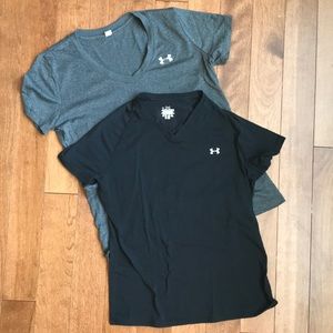 Under Armour V neck tees